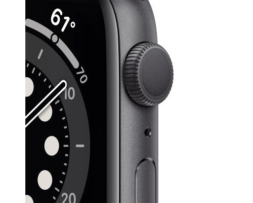 Смарт-часы Apple Watch Series 6 GPS, 44mm Space Gray Aluminium Case with Blac (M00H3UL/A)