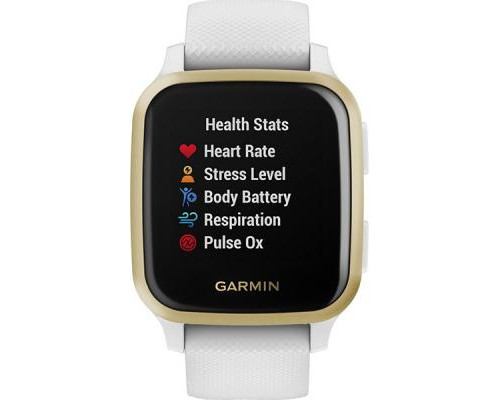 Смарт-часы Garmin Venu Sq, White/Light Gold (010-02427-11)
