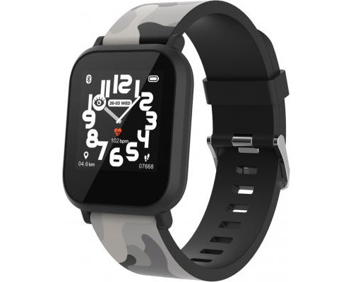 Смарт-часы CANYON CNE-KW33BB Kids smartwatch Black camouflage (CNE-KW33BB)