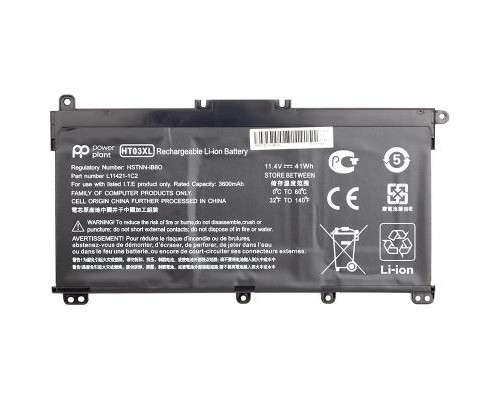 Аккумулятор для ноутбука HP 250 G7 (HT03XL, HSTNN-LB8M) 11.4V 41Wh PowerPlant (NB461486)