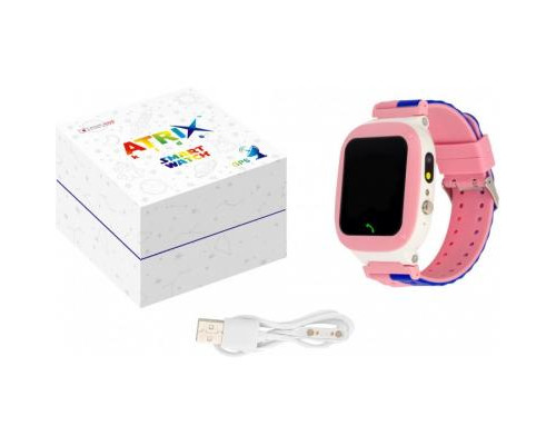 Смарт-часы ATRIX iQ2200 IPS Cam Flash Pink Детские телефон-часы с трекером (iQ2200 Pink)