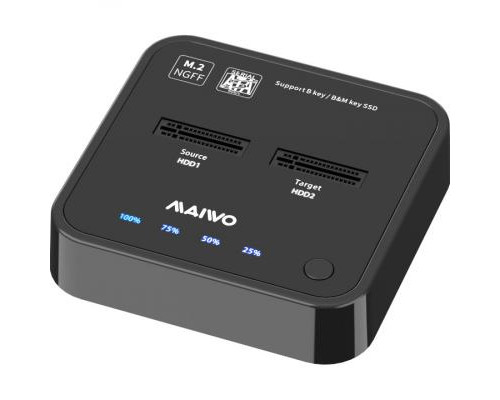 Док-станция Maiwo 2*SATA M.2 SSD Key B/B+M USB 3.1 Gen1 Type-C (K3016SG1)