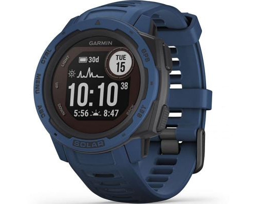 Смарт-часы Garmin Instinct Solar, Tidal Blue (010-02293-01)
