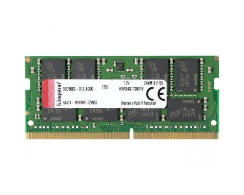Модуль памяти для ноутбука SoDIMM DDR4 16GB 2400 MHz Kingston (KVR24S17D8/16)