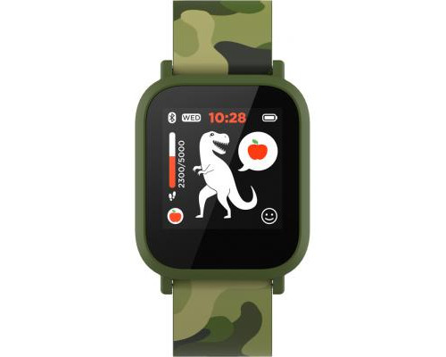 Смарт-часы CANYON CNE-KW33GB Kids smartwatch Green camouflage (CNE-KW33GB)