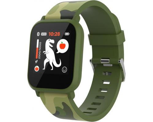 Смарт-часы CANYON CNE-KW33GB Kids smartwatch Green camouflage (CNE-KW33GB)