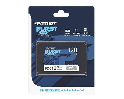 Накопитель SSD 2.5" 120GB Burst Elite Patriot (PBE120GS25SSDR)