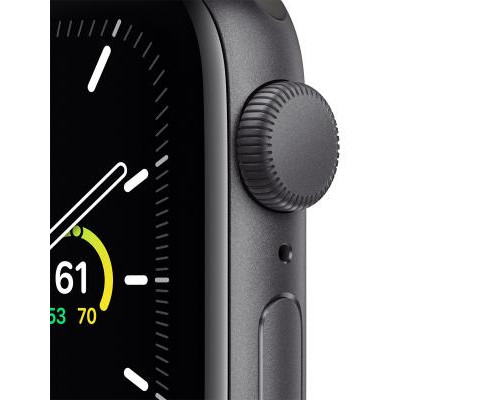 Смарт-часы Apple Watch SE GPS, 40mm Space Gray Aluminium Case with Black Spor (MYDP2UL/A)