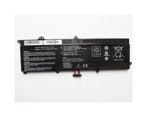 Аккумулятор для ноутбука Asus X202E C21-X202, 5000mAh (37Wh), 4cell, 7.4V, Li-ion Alsoft (A47503)
