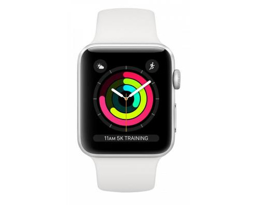 Смарт-часы Apple Watch Series 3 GPS, 38mm Silver Aluminium Case (MTEY2FS/A)