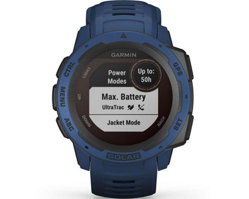 Смарт-часы Garmin Instinct Solar, Tidal Blue (010-02293-01)