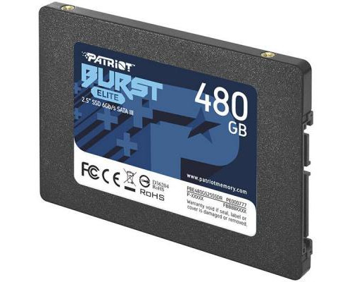 Накопитель SSD 2.5" 480GB Burst Elite Patriot (PBE480GS25SSDR)