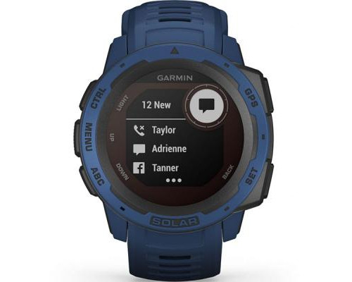 Смарт-часы Garmin Instinct Solar, Tidal Blue (010-02293-01)