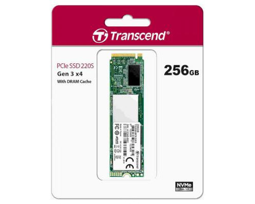 Накопитель SSD M.2 2280 256GB Transcend (TS256GMTE220S)