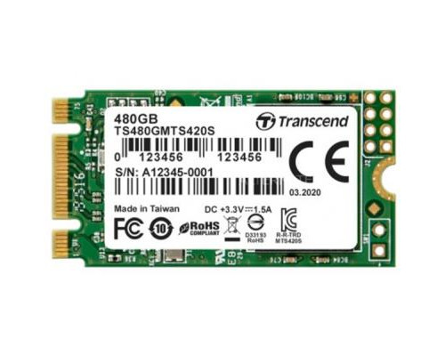 Накопитель SSD M.2 2242 480GB Transcend (TS480GMTS420S)