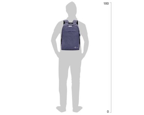 Рюкзак для ноутбука AirOn 14" Lock 18L Blue (4822356710650)