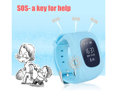 Детские умные часы Smart Watch GPS трекер Q50/G36 Light Blue