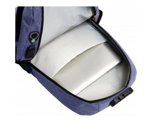 Рюкзак для ноутбука AirOn 14" Lock 18L Blue (4822356710650)