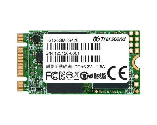 Накопитель SSD M.2 2242 120GB Transcend (TS120GMTS420S)
