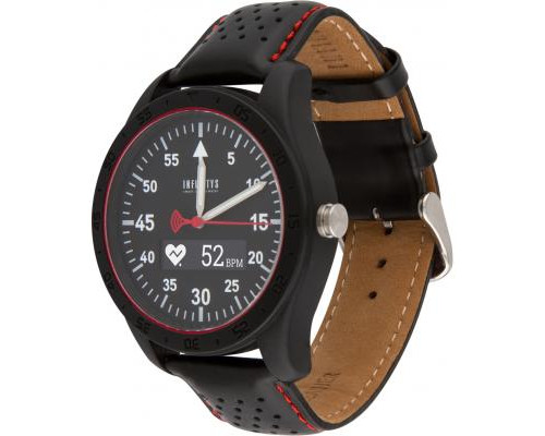 Смарт-часы ATRIX INFINITYS X20 45mm Swiss Sport Chrono Black-leather Смарт-ча (swwpaii2sscbl)