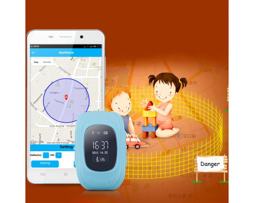 Детские умные часы Smart Watch GPS трекер Q50/G36 Light Blue