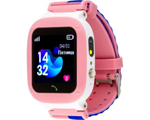 Смарт-часы AmiGo GO004 Splashproof Camera+LED Pink