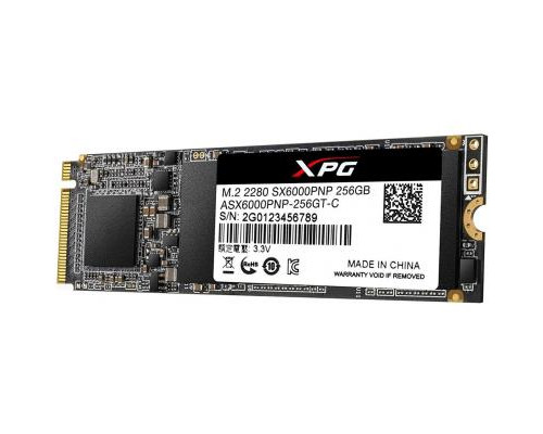 Накопитель SSD M.2 2280 256GB ADATA (ASX6000PNP-256GT-C)