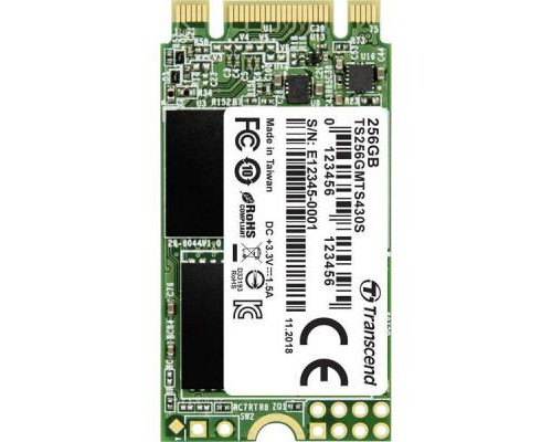 Накопитель SSD M.2 2242 256GB Transcend (TS256GMTS430S)