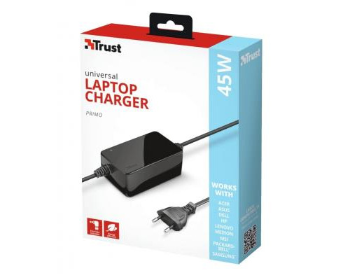 Блок питания к ноутбуку Trust Primo 45W Universal Laptop Charger (21904)