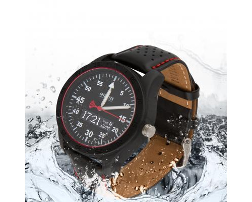 Смарт-часы ATRIX INFINITYS X20 45mm Swiss Sport Chrono Black-leather Смарт-ча (swwpaii2sscbl)